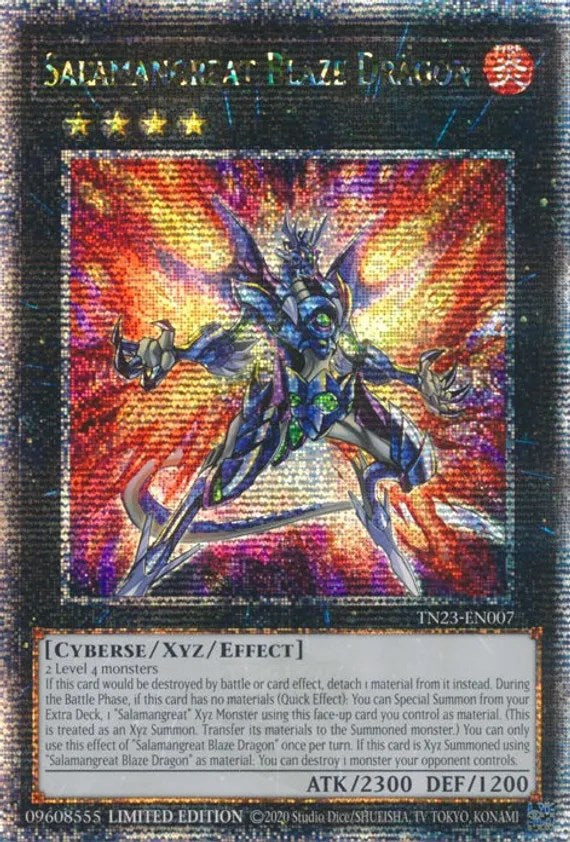 Salamangreat Blaze Dragon [TN23-EN007] Quarter Century Secret Rare | Deep Dive Games St. Marys