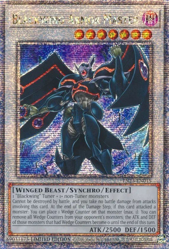 Blackwing Armor Master [TN23-EN015] Quarter Century Secret Rare | Deep Dive Games St. Marys