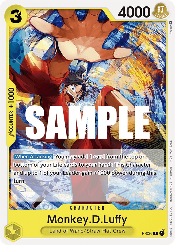 Monkey.D.Luffy (Pre-Release Tournament) [One Piece Promotion Cards] | Deep Dive Games St. Marys