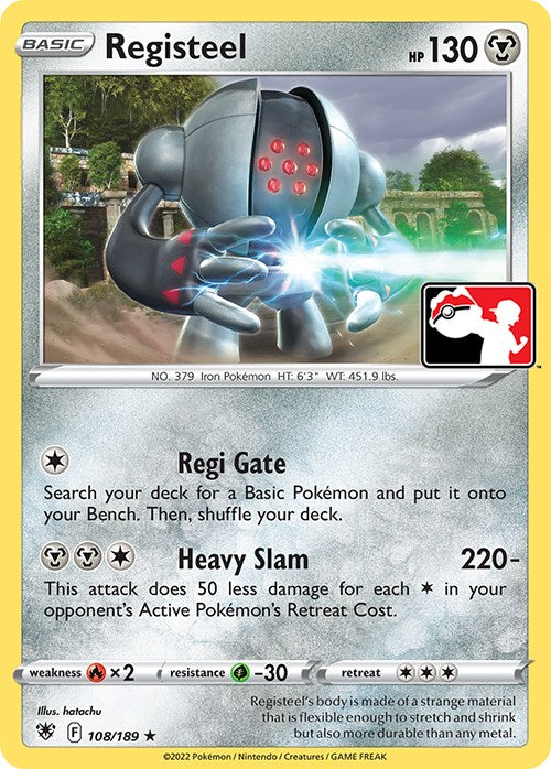 Registeel (108/189) [Prize Pack Series Three] | Deep Dive Games St. Marys