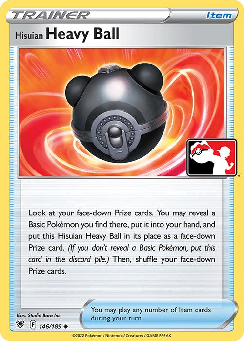 Hisuian Heavy Ball (146/189) [Prize Pack Series Three] | Deep Dive Games St. Marys