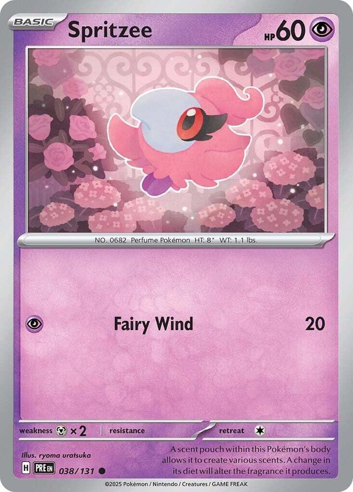 Spritzee (038/131) [Scarlet & Violet: Prismatic Evolutions] | Deep Dive Games St. Marys