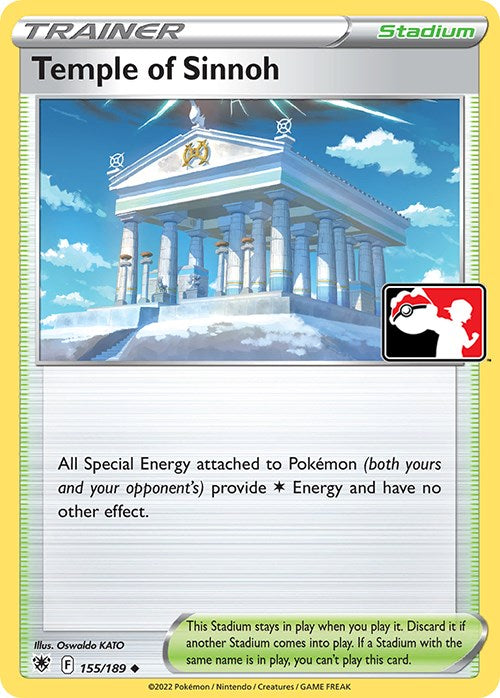 Temple of Sinnoh (155/189) [Prize Pack Series Three] | Deep Dive Games St. Marys