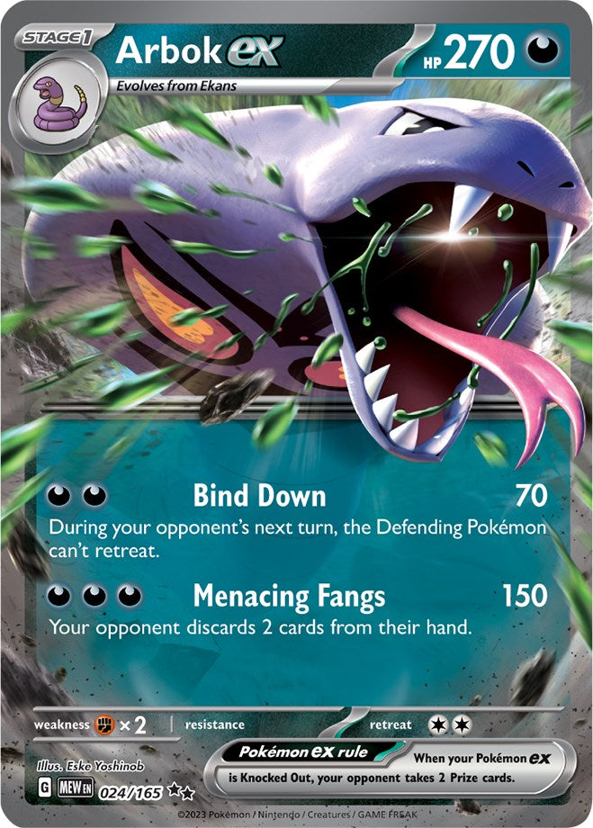 Arbok ex (024/165) [Scarlet & Violet 151] | Deep Dive Games St. Marys