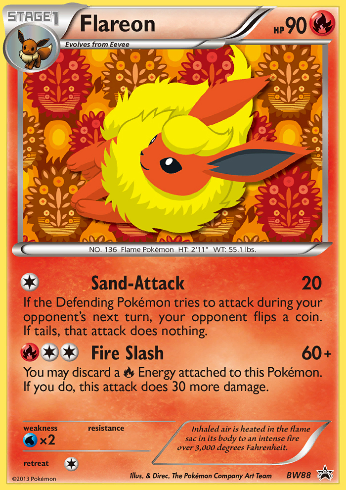 Flareon (BW88) [Black & White: Black Star Promos] | Deep Dive Games St. Marys