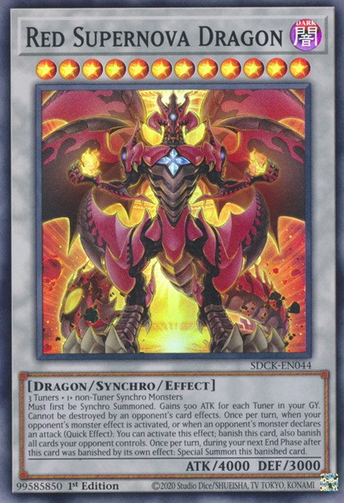 Red Supernova Dragon [SDCK-EN044] Super Rare | Deep Dive Games St. Marys