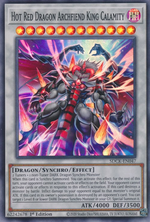 Hot Red Dragon Archfiend King Calamity [SDCK-EN047] Super Rare | Deep Dive Games St. Marys