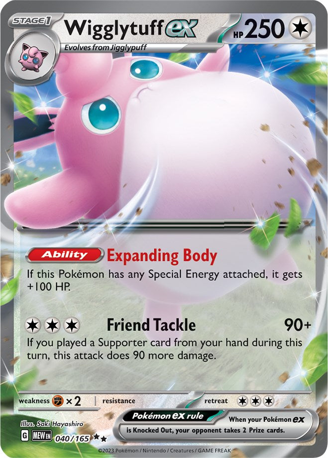 Wigglytuff ex (040/165) [Scarlet & Violet 151] | Deep Dive Games St. Marys