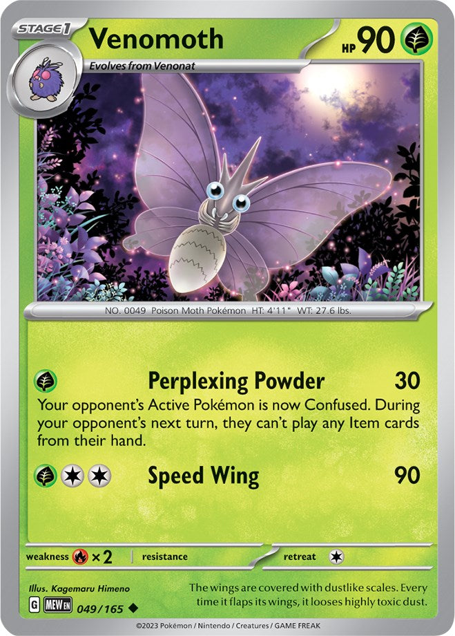 Venomoth (049/165) [Scarlet & Violet 151] | Deep Dive Games St. Marys