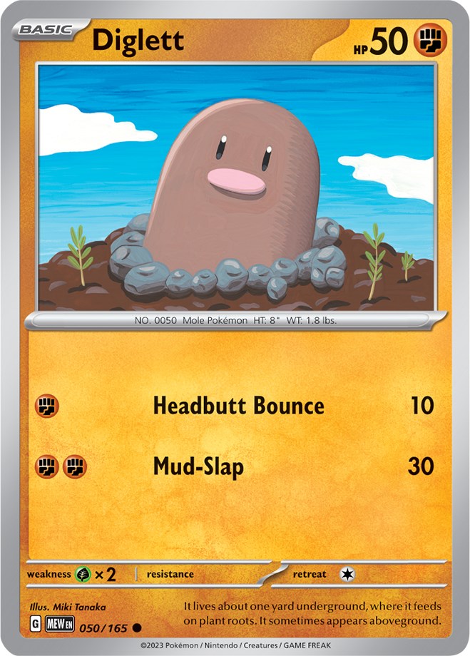 Diglett (050/165) [Scarlet & Violet 151] | Deep Dive Games St. Marys