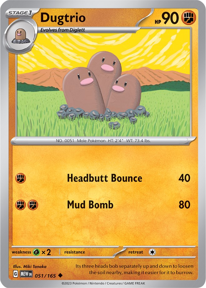 Dugtrio (051/165) [Scarlet & Violet 151] | Deep Dive Games St. Marys