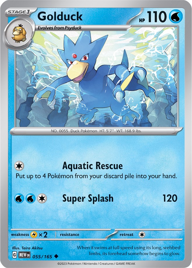 Golduck (055/165) [Scarlet & Violet 151] | Deep Dive Games St. Marys