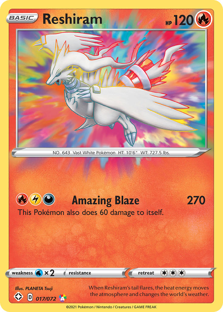 Reshiram (017/072) [Sword & Shield: Shining Fates] | Deep Dive Games St. Marys