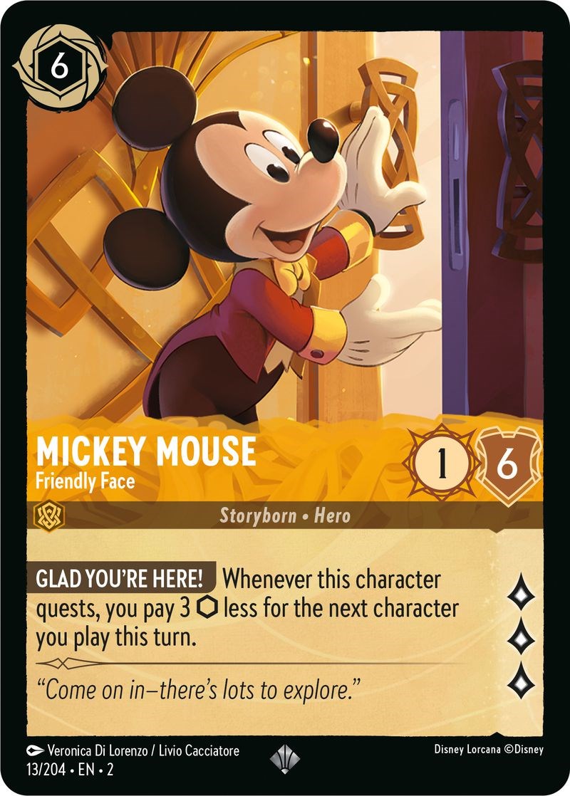 Mickey Mouse - Friendly Face (13/204) [Rise of the Floodborn] | Deep Dive Games St. Marys