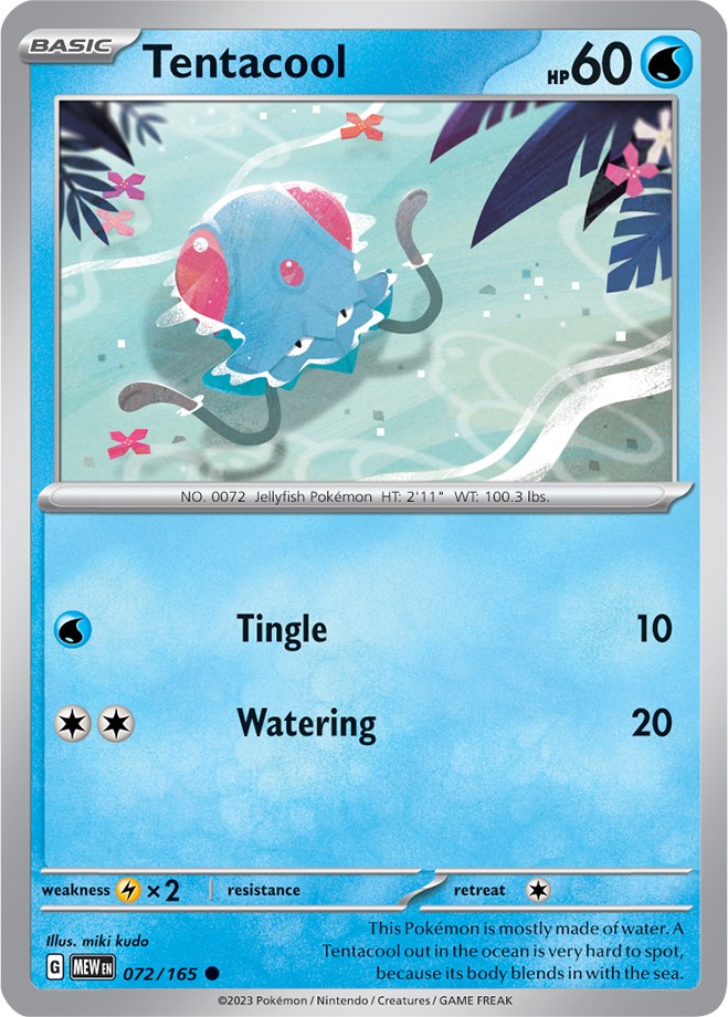 Tentacool (072/165) [Scarlet & Violet 151] | Deep Dive Games St. Marys