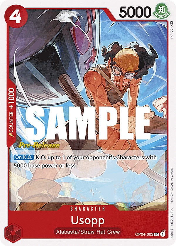 Usopp [Kingdoms of Intrigue Pre-Release Cards] | Deep Dive Games St. Marys