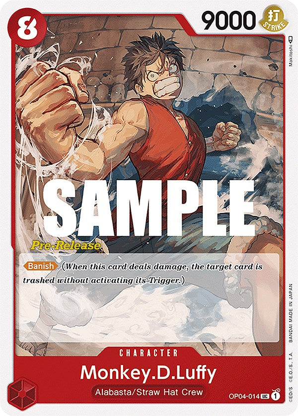 Monkey.D.Luffy [Kingdoms of Intrigue Pre-Release Cards] | Deep Dive Games St. Marys