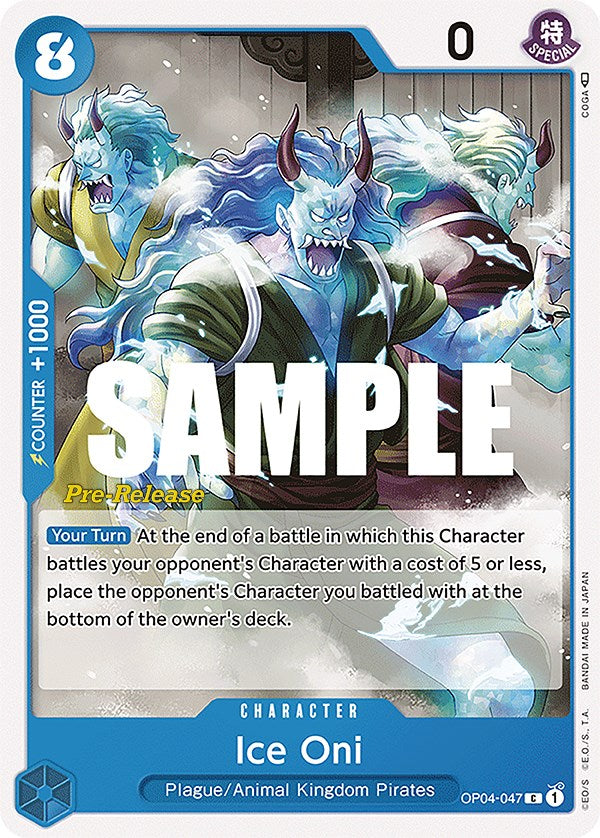 Ice Oni [Kingdoms of Intrigue Pre-Release Cards] | Deep Dive Games St. Marys