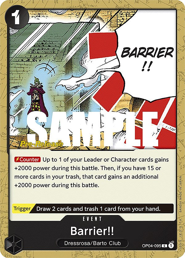 Barrier!! [Kingdoms of Intrigue Pre-Release Cards] | Deep Dive Games St. Marys