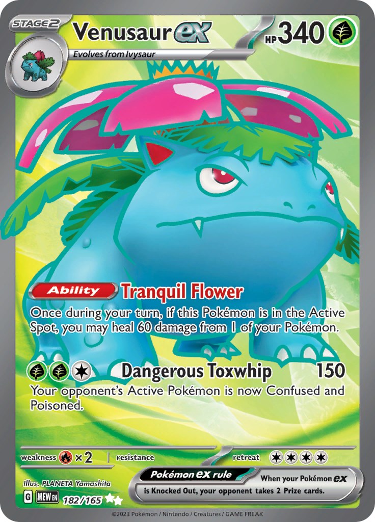 Venusaur ex (182/165) [Scarlet & Violet 151] | Deep Dive Games St. Marys