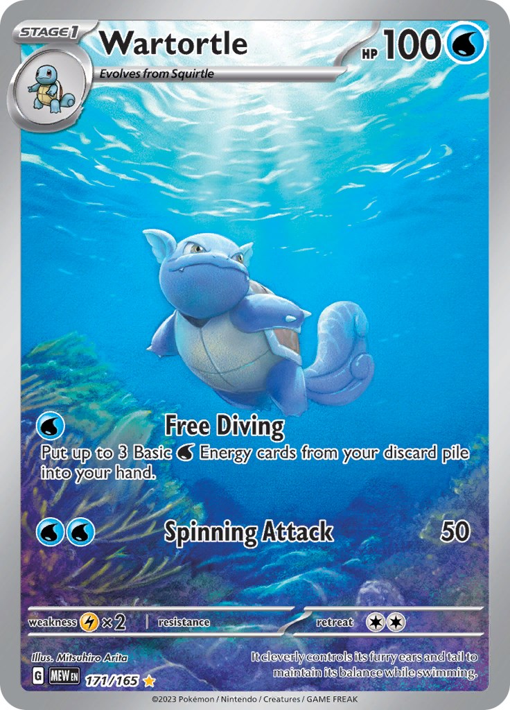 Wartortle (171/165) [Scarlet & Violet 151] | Deep Dive Games St. Marys