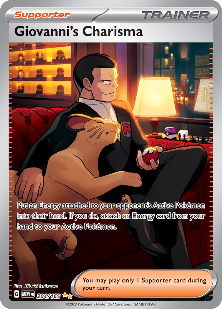 Giovanni's Charisma (204/165) [Scarlet & Violet 151] | Deep Dive Games St. Marys