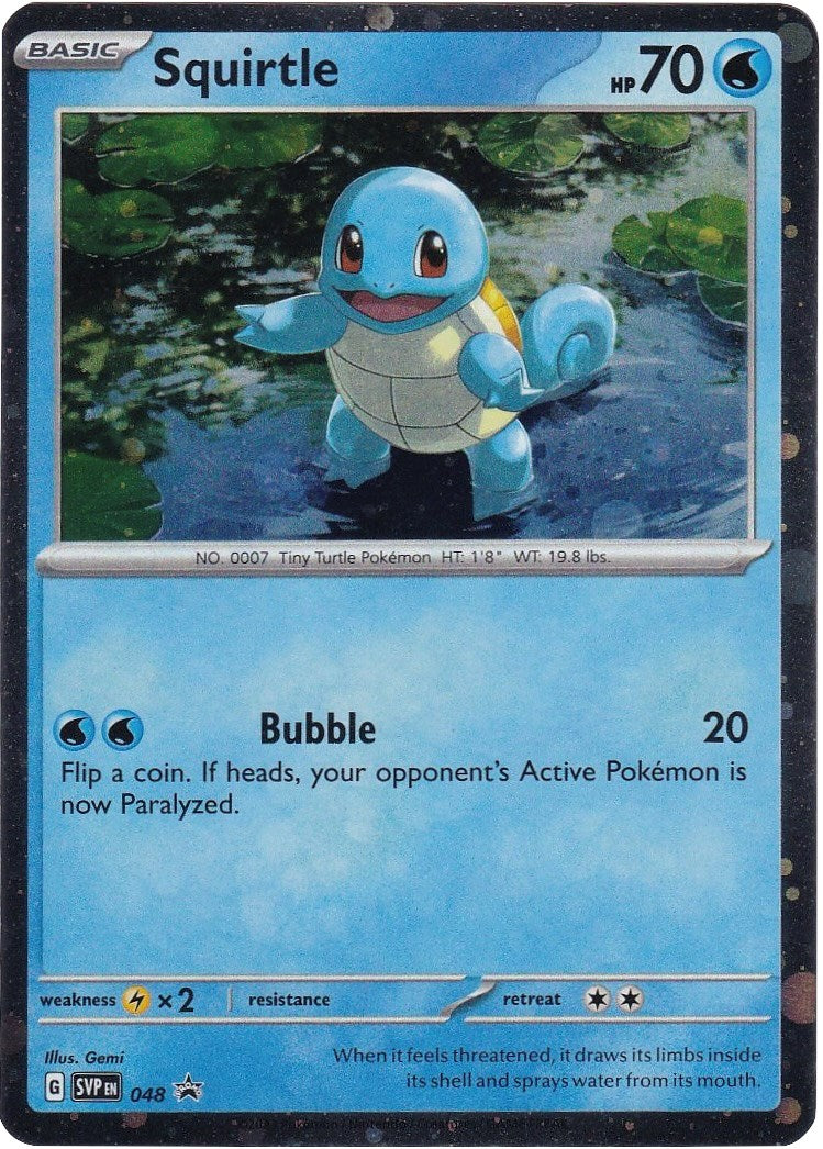 Squirtle (048) (Cosmos Holo) [Scarlet & Violet: Black Star Promos] | Deep Dive Games St. Marys