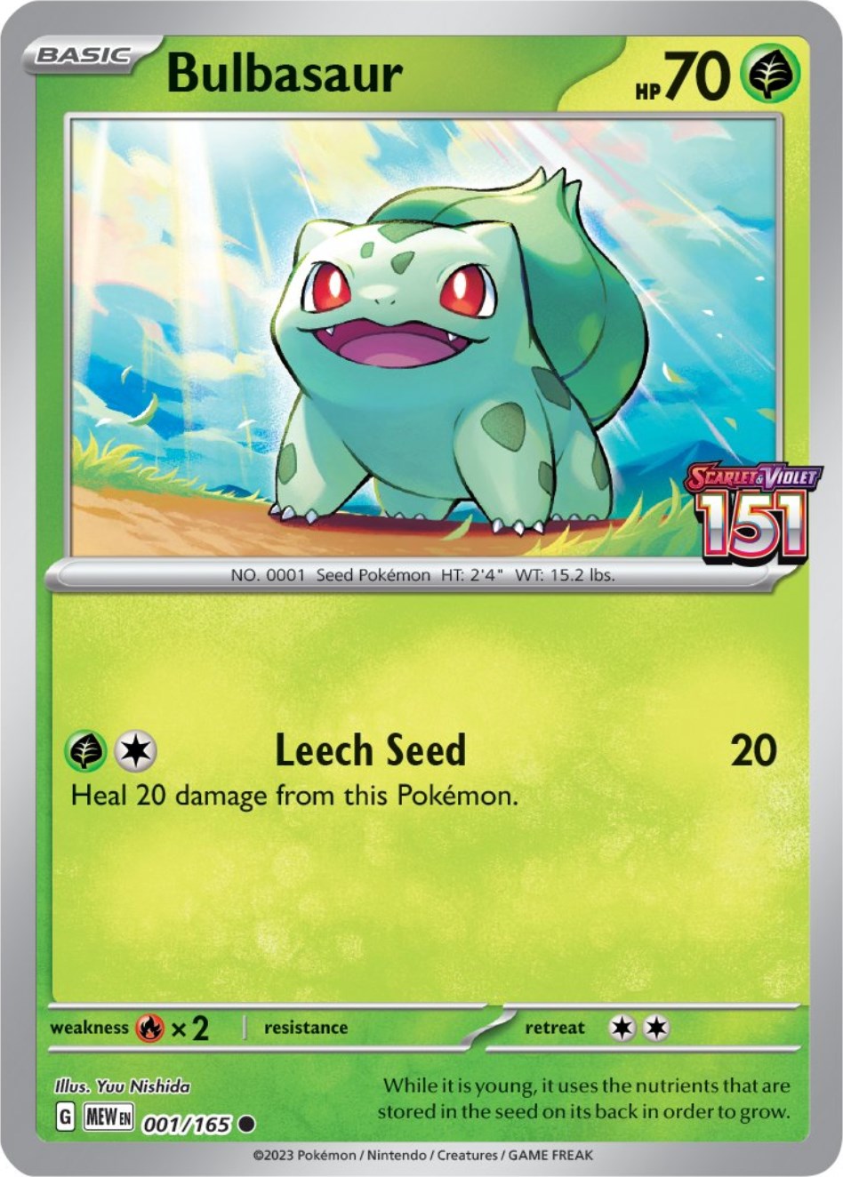 Bulbasaur (001/165) (Best Buy Exclusive) [Scarlet & Violet 151] | Deep Dive Games St. Marys