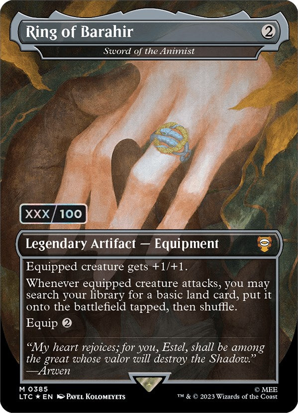 Ring of Barahir - Sword of the Animist (Serialized) [The Lord of the Rings: Tales of Middle-Earth Commander] | Deep Dive Games St. Marys