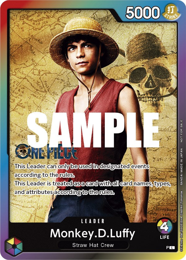 Monkey.D.Luffy (Leader Pack - Live Action) (Sealed Battle 2023 Vol. 1) [One Piece Promotion Cards] | Deep Dive Games St. Marys