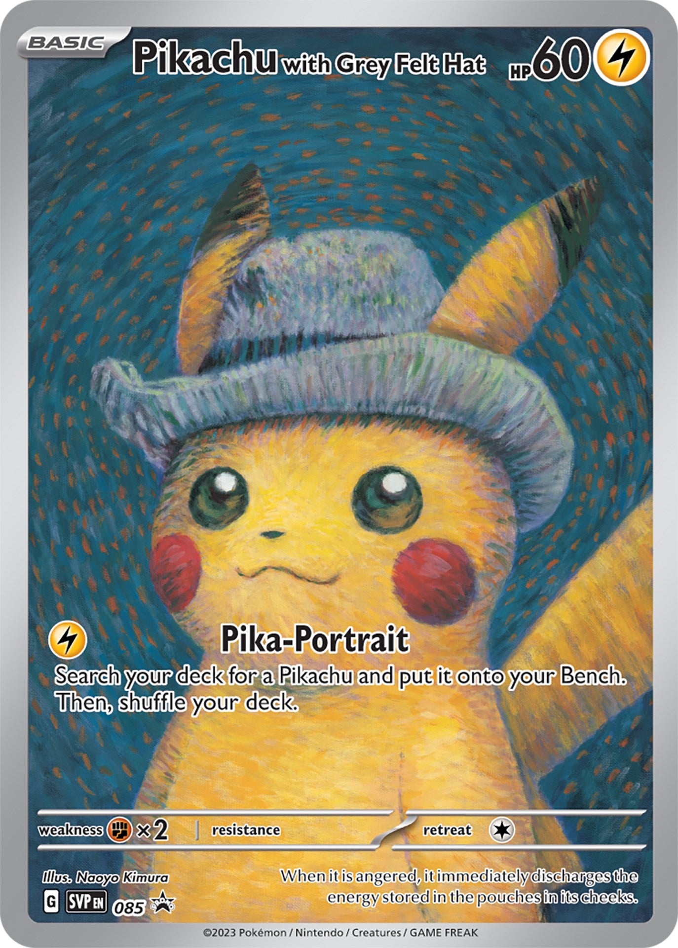 Pikachu with Grey Felt Hat (085) [Scarlet & Violet: Black Star Promos] | Deep Dive Games St. Marys