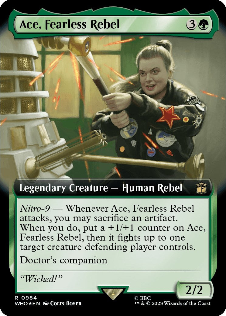 Ace, Fearless Rebel (Extended Art) (Surge Foil) [Doctor Who] | Deep Dive Games St. Marys