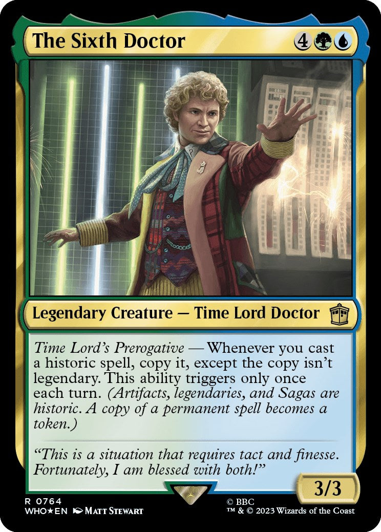 The Sixth Doctor (Surge Foil) [Doctor Who] | Deep Dive Games St. Marys