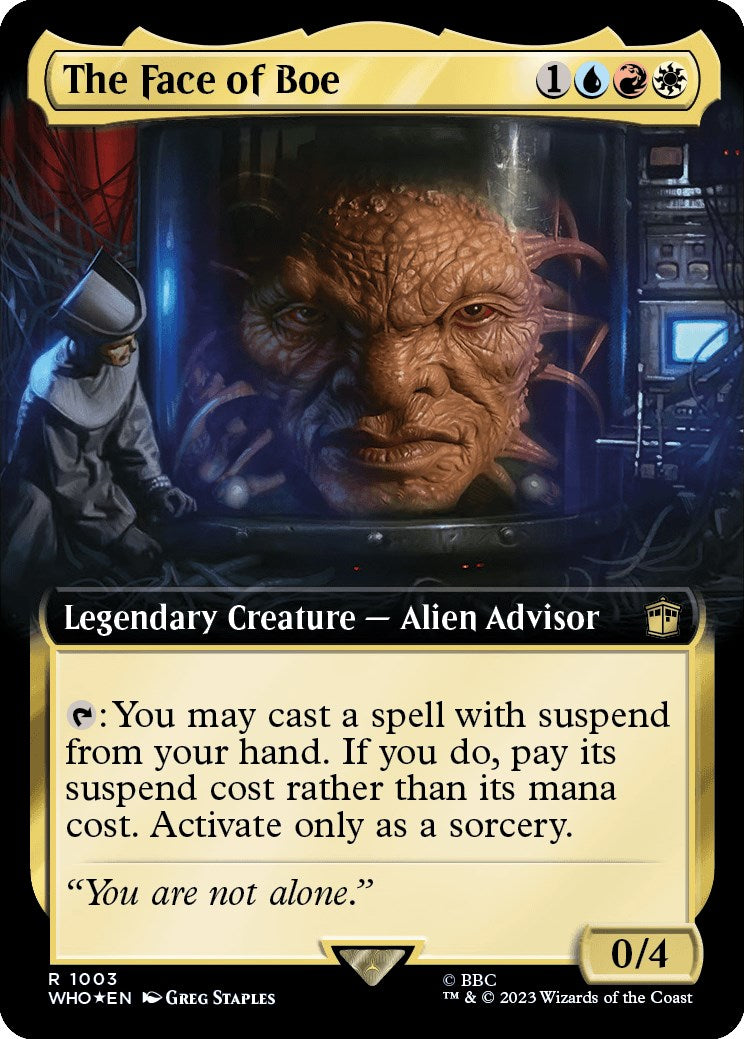 The Face of Boe (Extended Art) (Surge Foil) [Doctor Who] | Deep Dive Games St. Marys