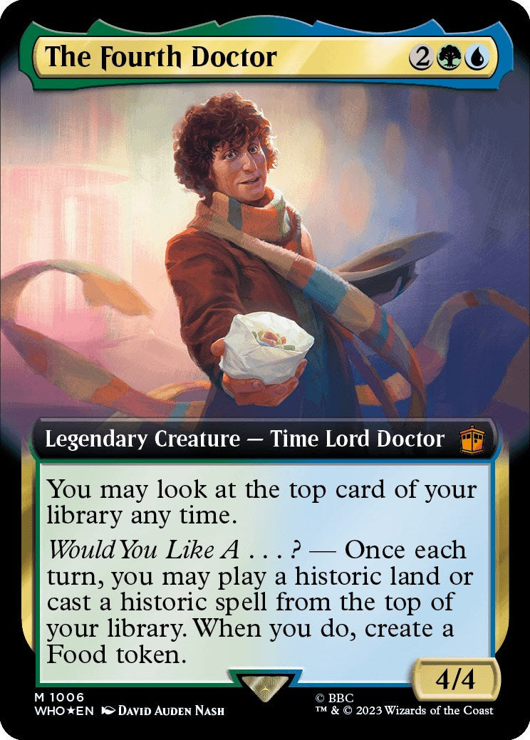 The Fourth Doctor (Extended Art) (Surge Foil) [Doctor Who] | Deep Dive Games St. Marys