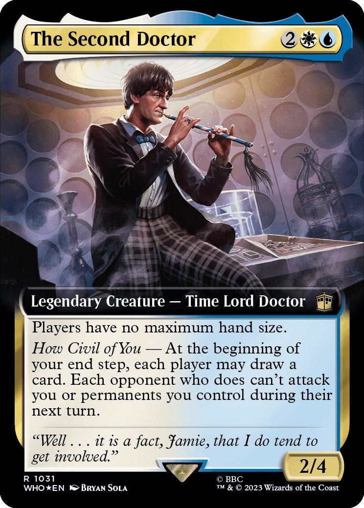 The Second Doctor (Extended Art) (Surge Foil) [Doctor Who] | Deep Dive Games St. Marys