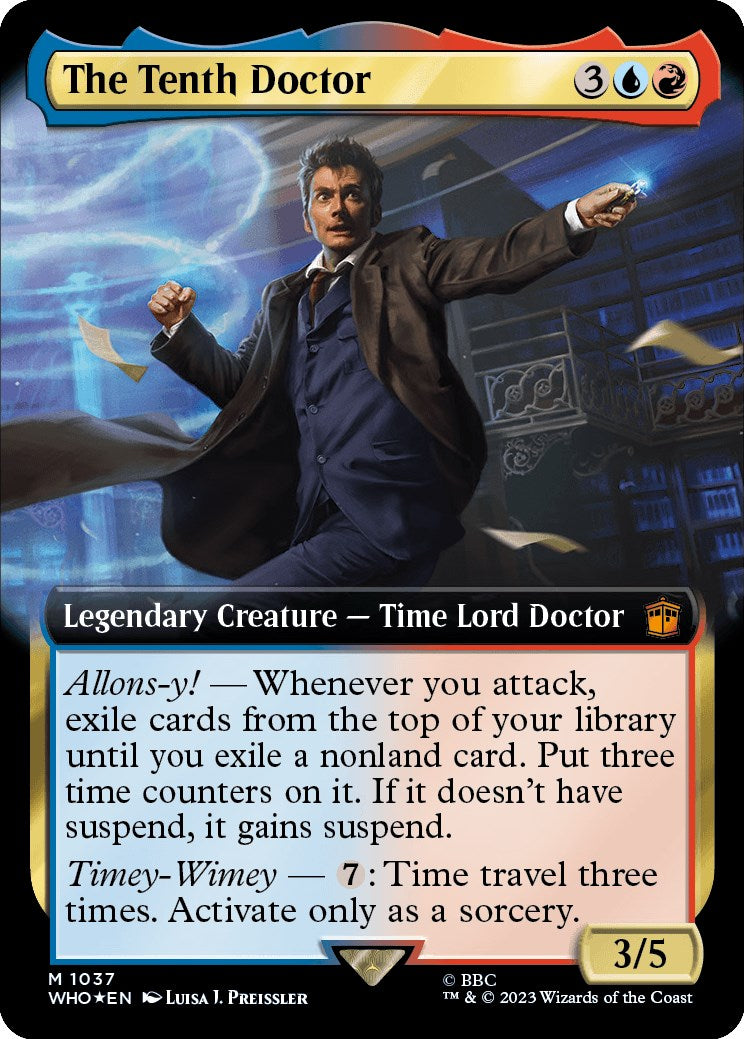 The Tenth Doctor (Extended Art) (Surge Foil) [Doctor Who] | Deep Dive Games St. Marys