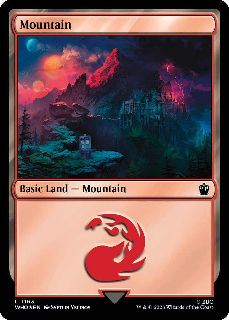 Mountain (1163) (Surge Foil) [Doctor Who] | Deep Dive Games St. Marys