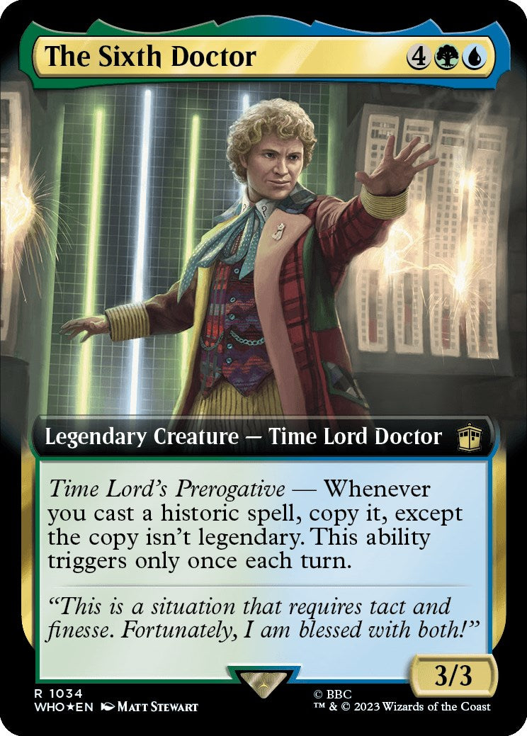 The Sixth Doctor (Extended Art) (Surge Foil) [Doctor Who] | Deep Dive Games St. Marys