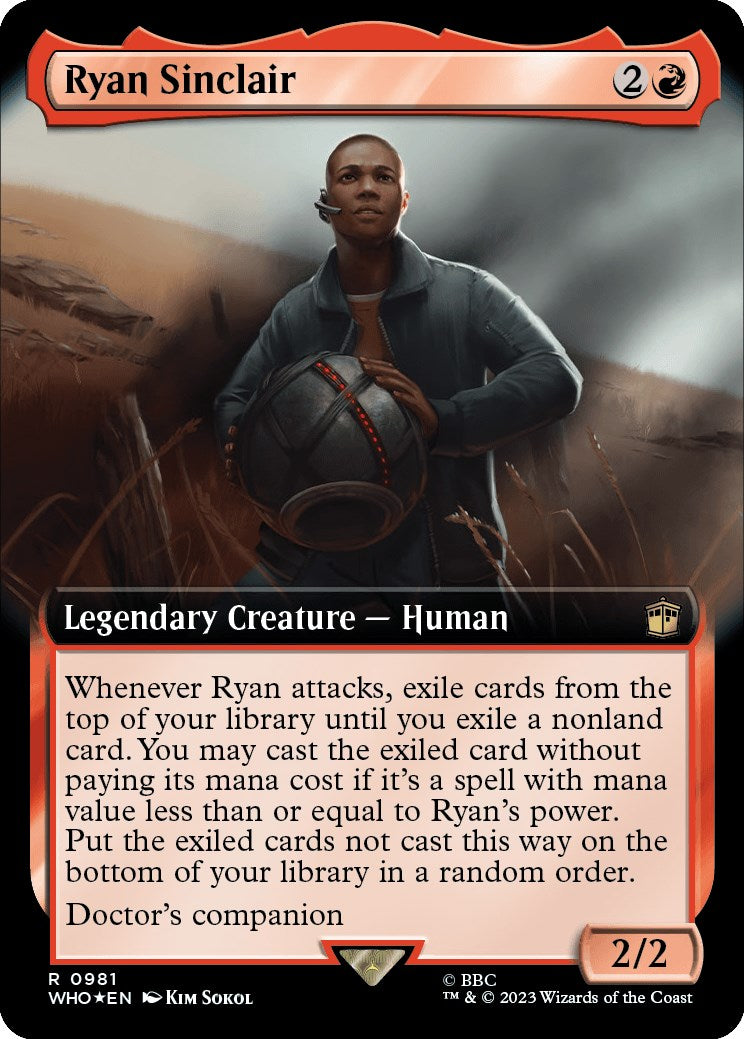 Ryan Sinclair (Extended Art) (Surge Foil) [Doctor Who] | Deep Dive Games St. Marys