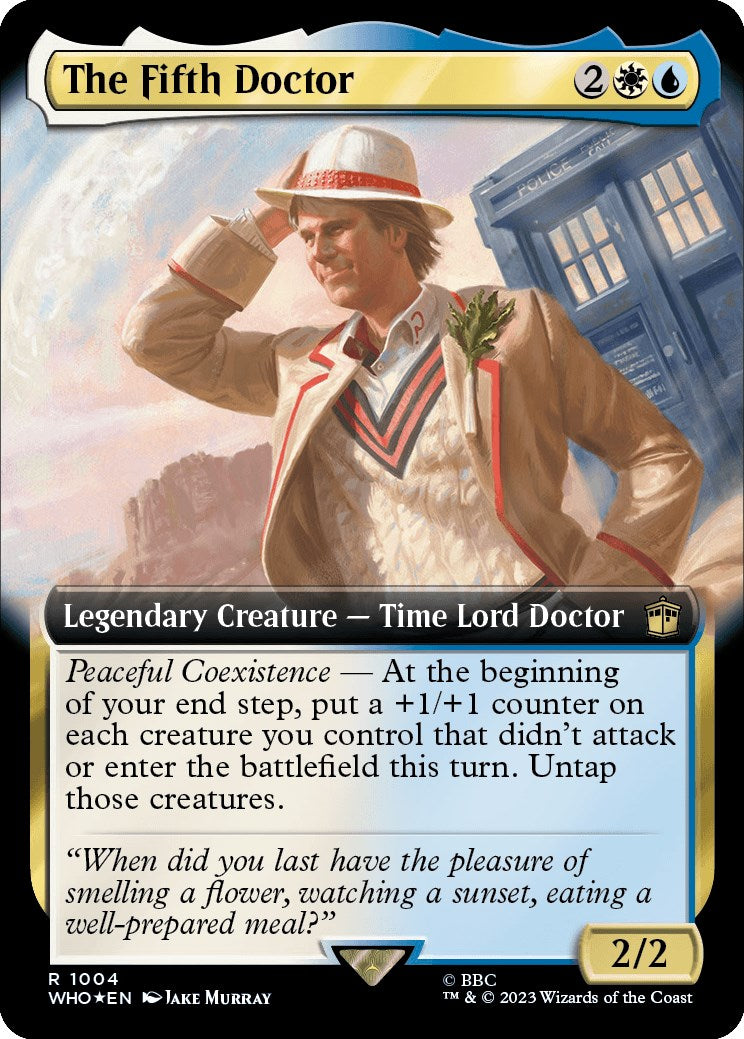 The Fifth Doctor (Extended Art) (Surge Foil) [Doctor Who] | Deep Dive Games St. Marys