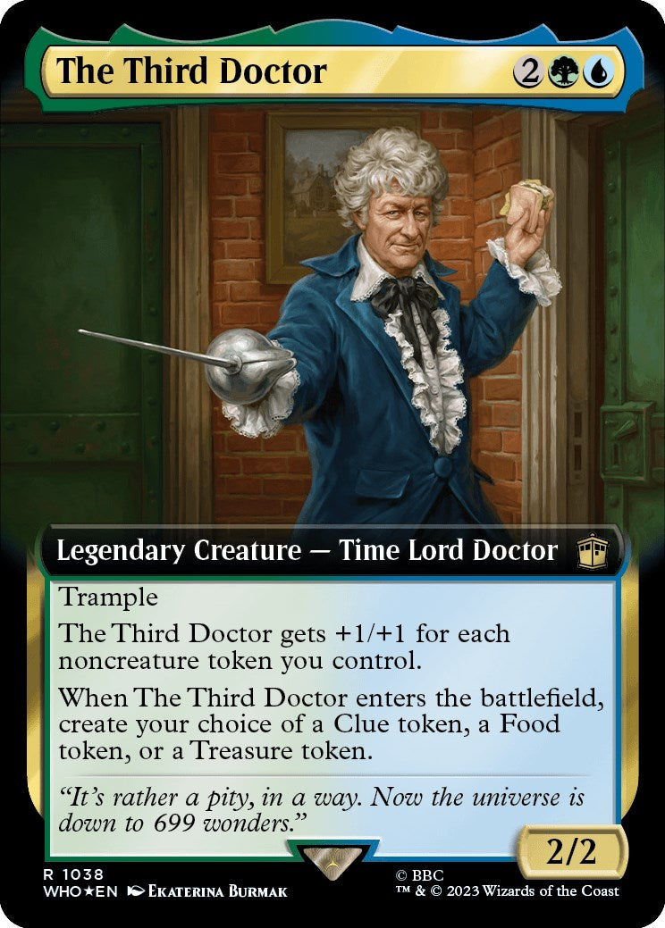 The Third Doctor (Extended Art) (Surge Foil) [Doctor Who] | Deep Dive Games St. Marys