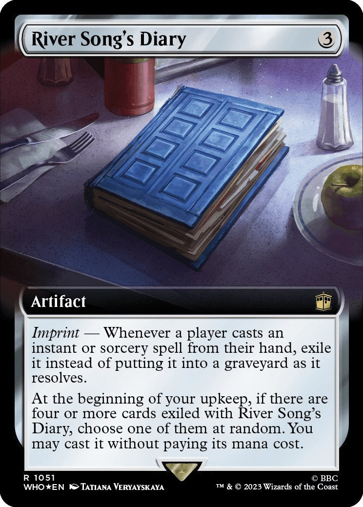 River Song's Diary (Extended Art) (Surge Foil) [Doctor Who] | Deep Dive Games St. Marys