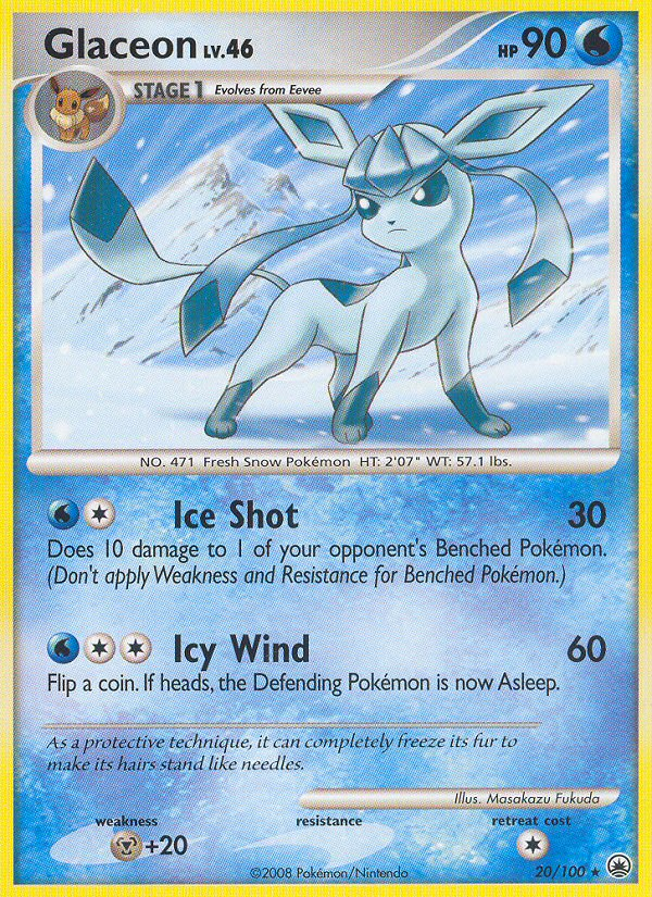 Glaceon (20/100) [Diamond & Pearl: Majestic Dawn] | Deep Dive Games St. Marys