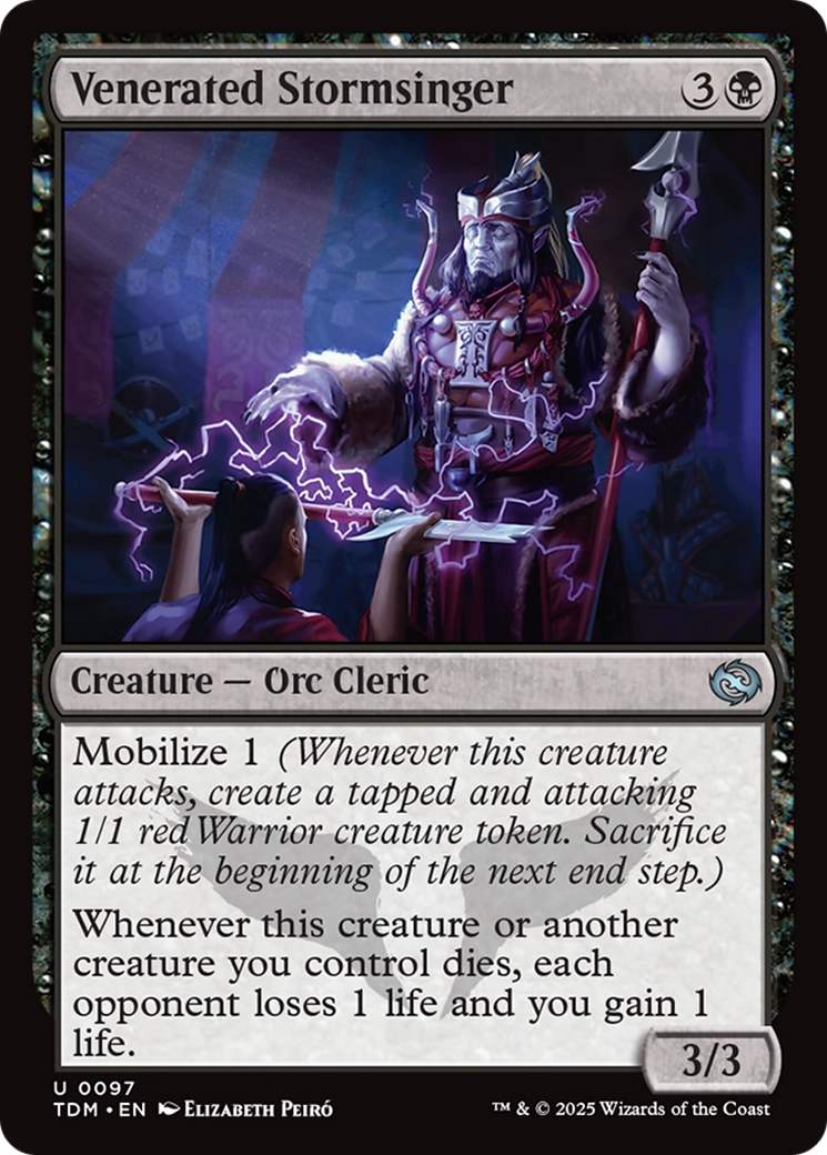 Venerated Stormsinger [Tarkir: Dragonstorm] | Deep Dive Games St. Marys