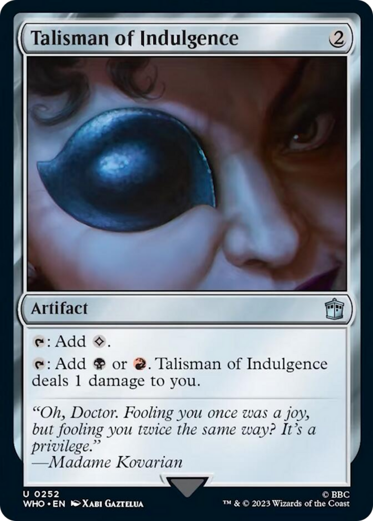 Talisman of Indulgence [Doctor Who] | Deep Dive Games St. Marys