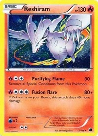 Reshiram (17/116) (Cosmos Holo) [Black & White: Plasma Freeze] | Deep Dive Games St. Marys