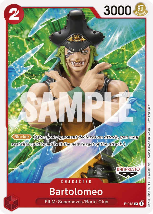 Bartolomeo (One Piece Film Red) [One Piece Promotion Cards] | Deep Dive Games St. Marys