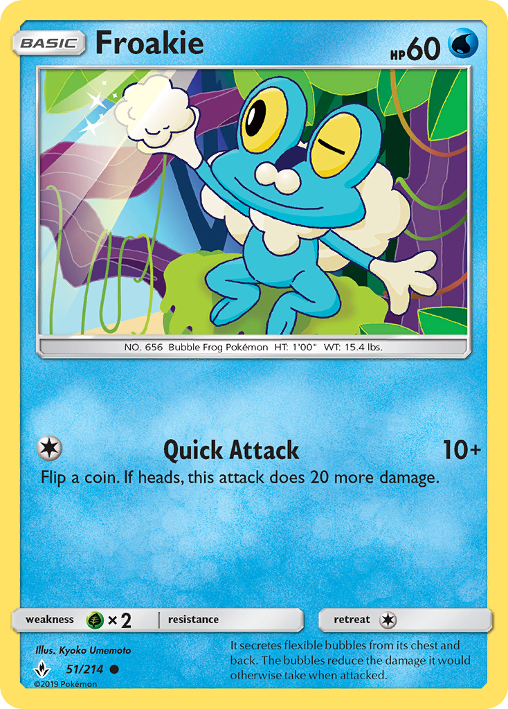 Froakie (51/214) [Sun & Moon: Unbroken Bonds] | Deep Dive Games St. Marys