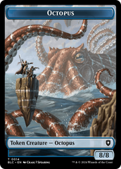 Octopus // Rabbit Double-Sided Token [Bloomburrow Commander Tokens] | Deep Dive Games St. Marys